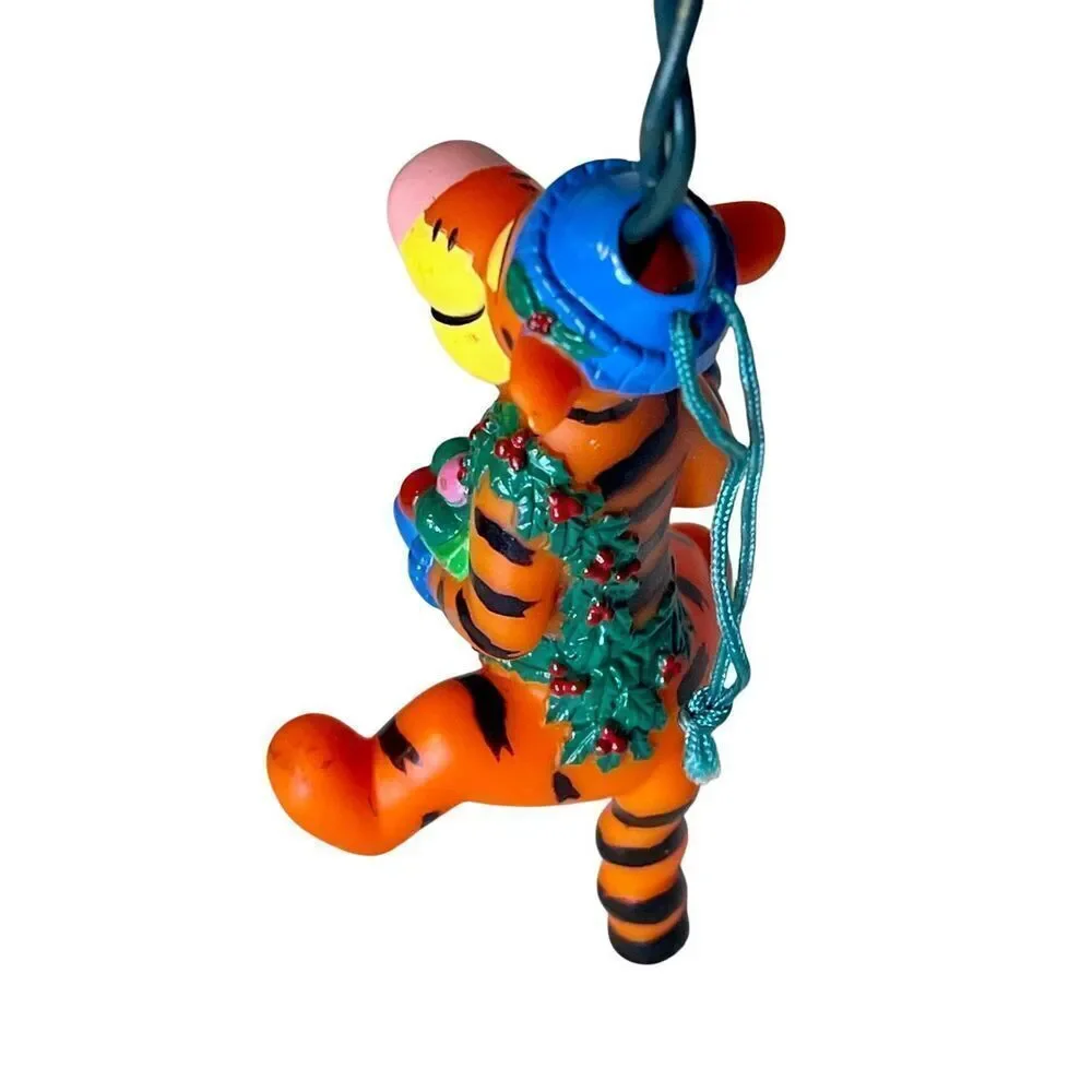 Tigger Christmas Ornament Lights Up Spins Winnie the Pooh Plastic Disney Tiger